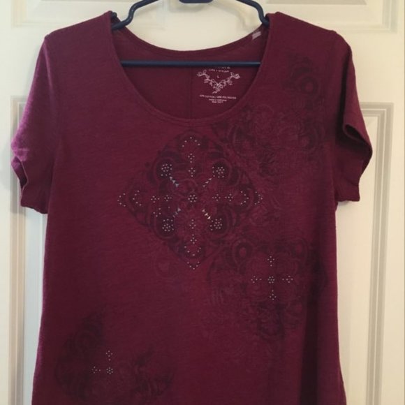Sonoma Tops - Mauve Mandalas T-Shirt